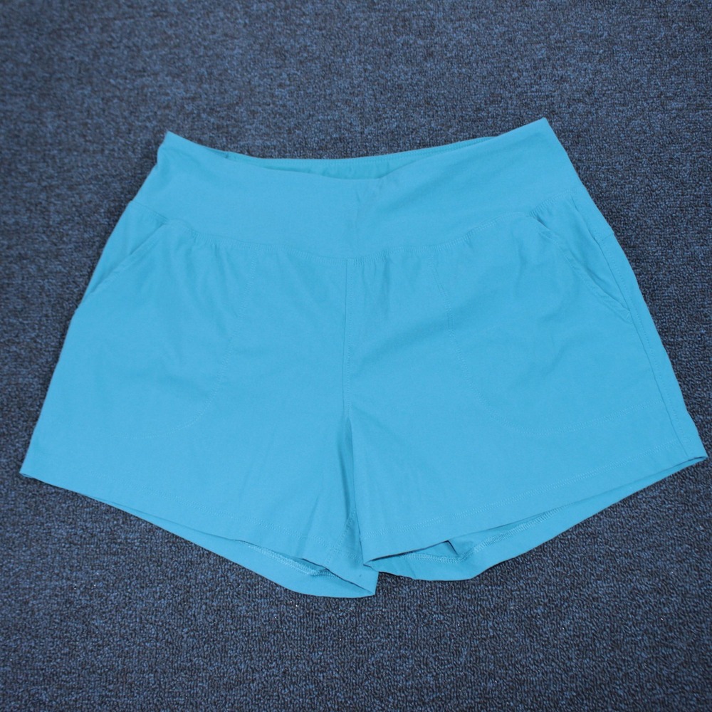 Mountain Hardwear Dynama/2 Short Womens Large Turquoise Aqua Nylon Hiking OL9708